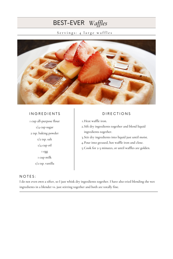 best-waffle-recipe-in-the-world