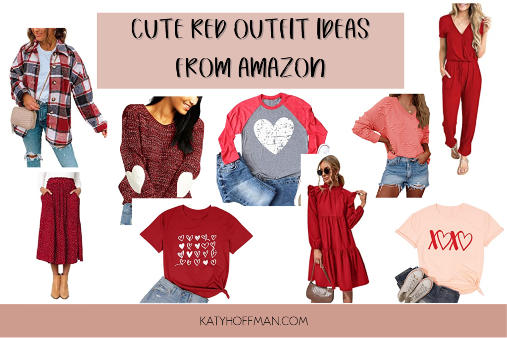 cute red outfit ideas from amazon